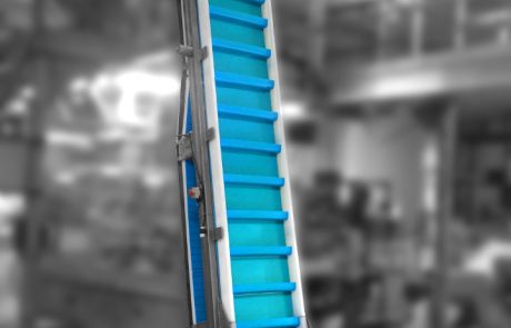 DEVBEK Bucket Elevator | Blue Thermoplastic Belting